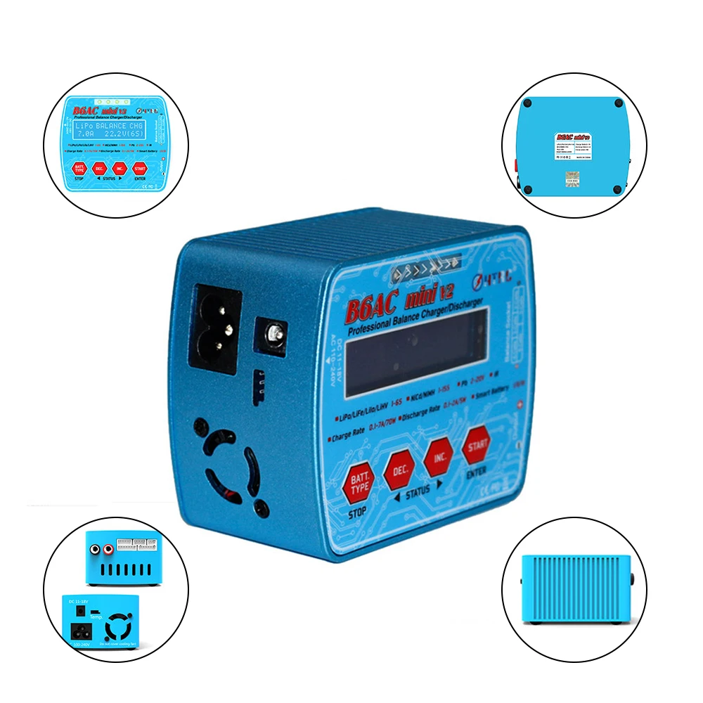 HTRC-imax-B6AC-Mini-V2-Digital-RC-Balance-Charger-Discharger-80W-7A-Dual-Power-B6AC 2