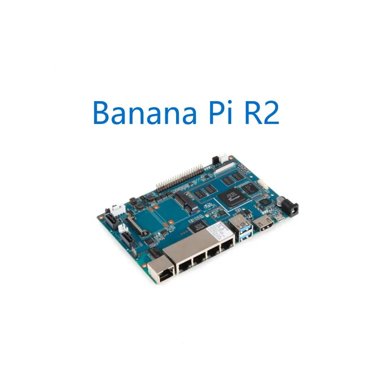 Banana Pi R2 BPI-R2 четырехъядерный 2 Гб ОЗУ с SATA WiFi Bluetooth 8 ГБ eMMC demo одноплатный+ акриловый чехол+ 12 В 2A DC power - Цвет: Красный