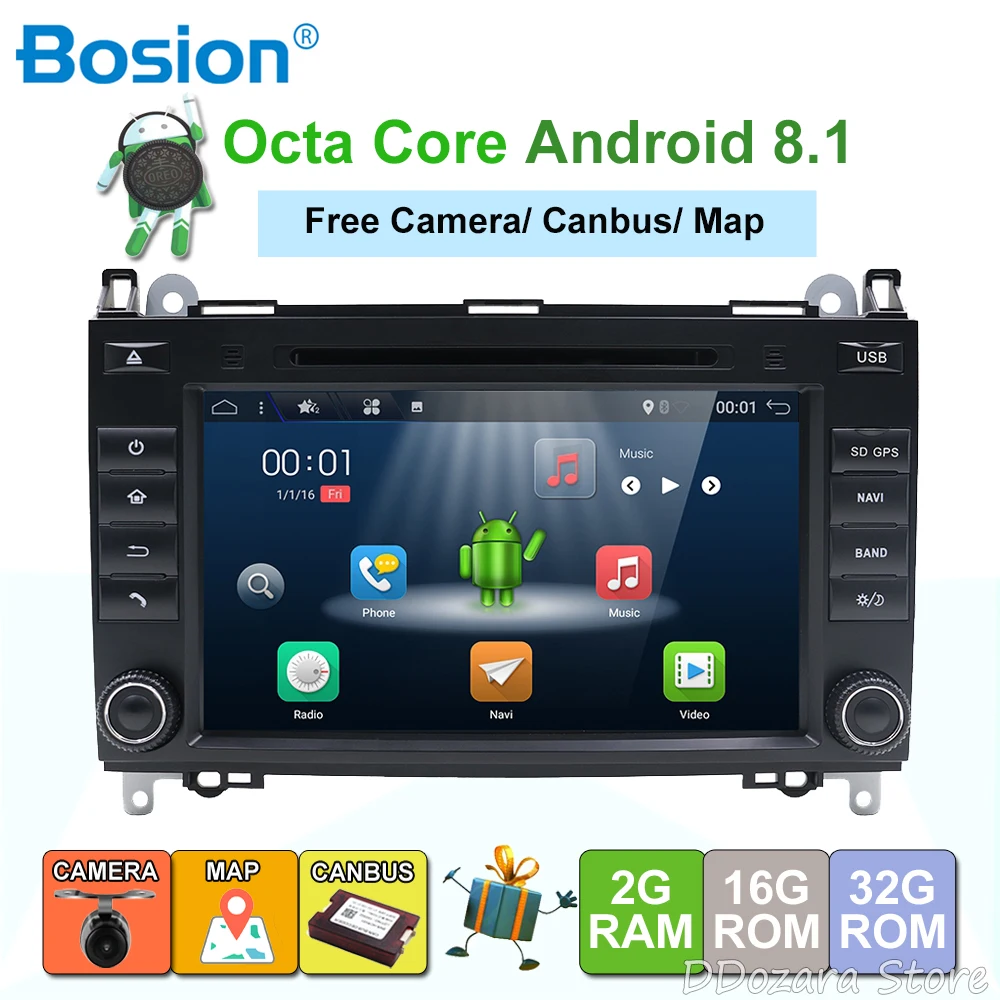 8 cores Bosion Android 8 1 8 Inch font b Car b font DVD Player For