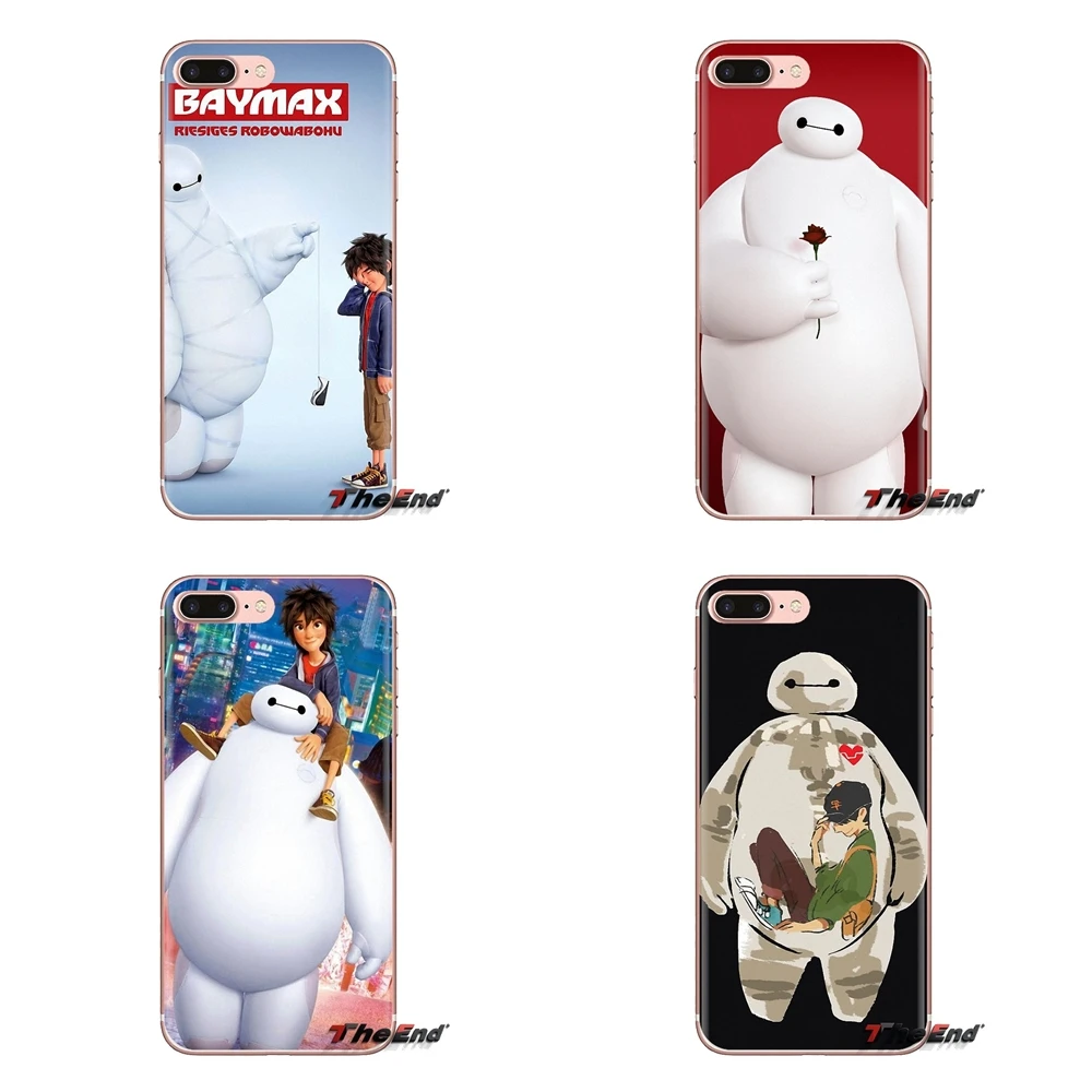 Прозрачные мягкие чехлы для iPod Touch Apple iPhone 4 4S 5 5S SE 5C 6 6S 7 8 X XR XS Plus MAX Big Hero Flying Baymax |