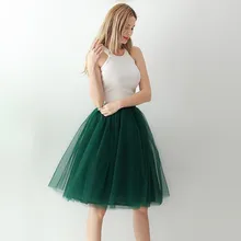 Тюлевые женские юбки Летняя эластичная высокая талия длинная Плиссированная юбка-пачка классическая для взрослых Свадебная вечеринка Милая элегантная jupe Тюль femme