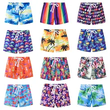 Muqgew для малышей комплект одежды для маленьких мальчиков с летним принтом купальный костюм; купальник пляжные брюки s Повседневная одежда комплект модной летней одежды для мальчиков; пляжные брюки Шорты