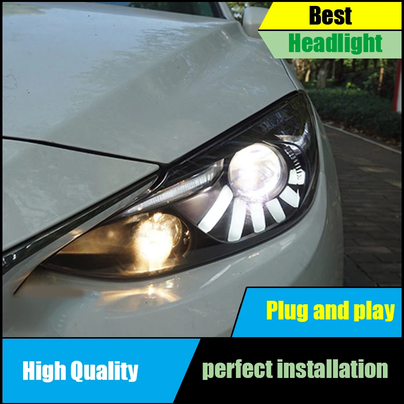 Car Styling head lamp For Mazda 3 Axela headlights 2014 2015 2016 front