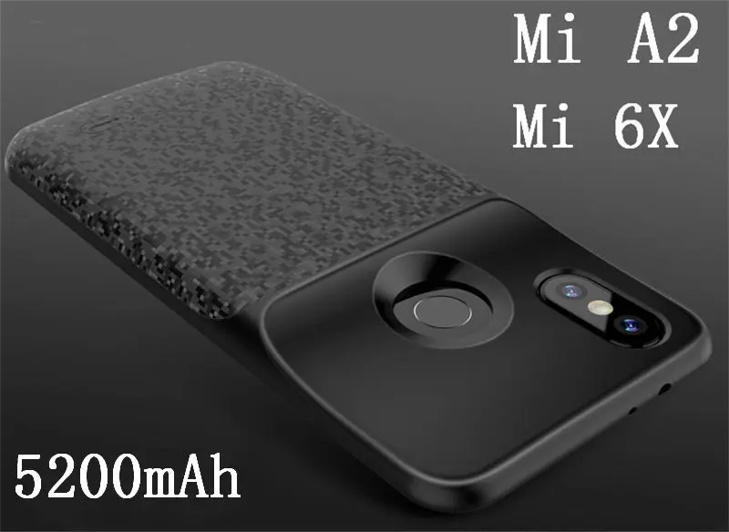 Mi6X-Black Ext power противоударный чехол для зарядного устройства для Xiaomi mi 8 9 Se A2 mi 6 mi x 2 2s внешнее зарядное устройство, запасное зарядное устройство - Цвет: Mi6X-Black