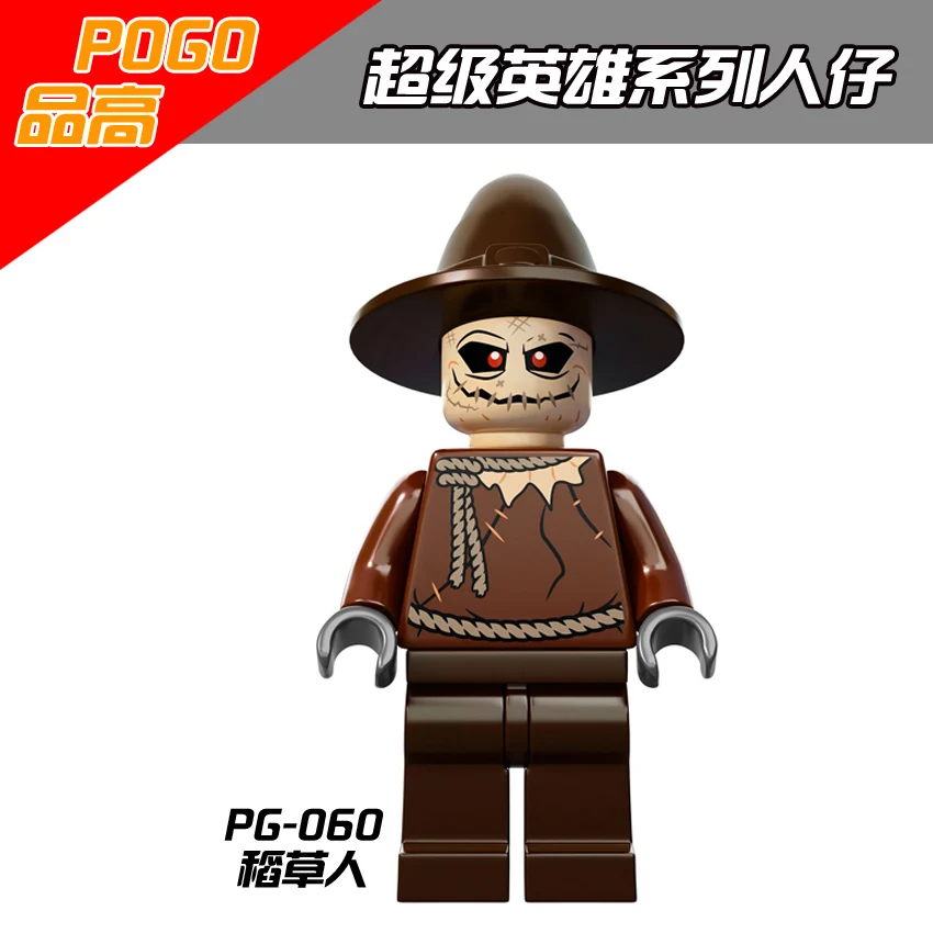 

Single Sale PG060 Scarecrow super heros Building Blocks Children Gift Toys