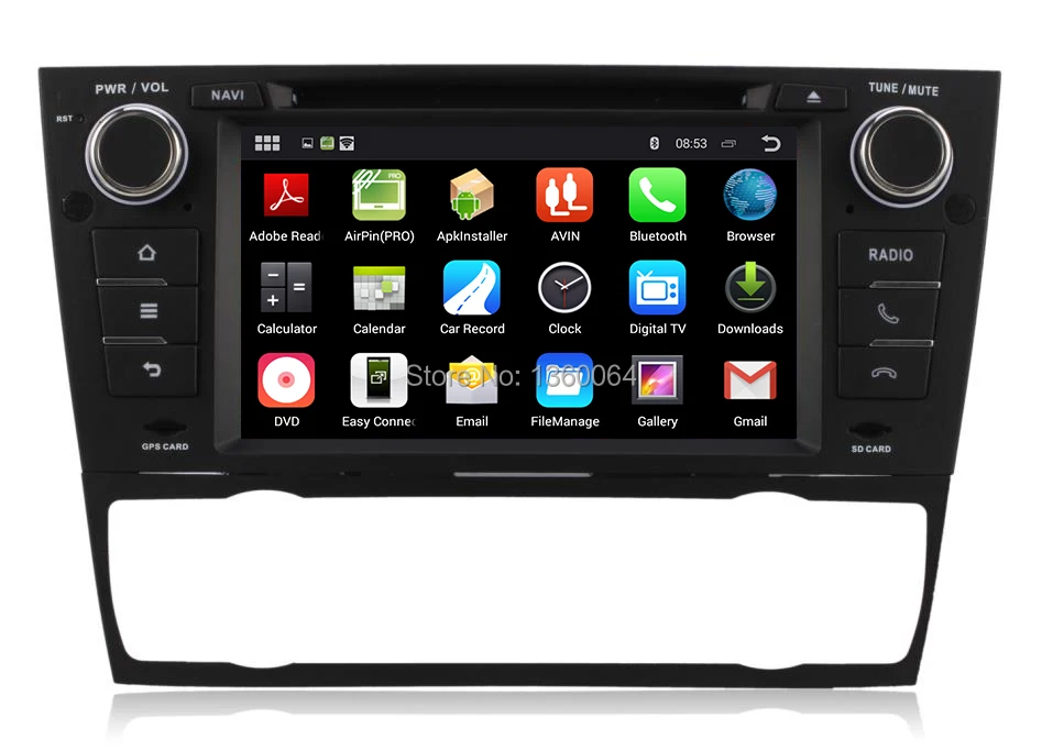 Cheap RK3188 Quad Core 2 Din Auto Radio PC Android 5.1.1 Car DVD Head unit  For BMW E90 E91 E92 E93 With GPS Bluetooth 3G WiFi DVR 3