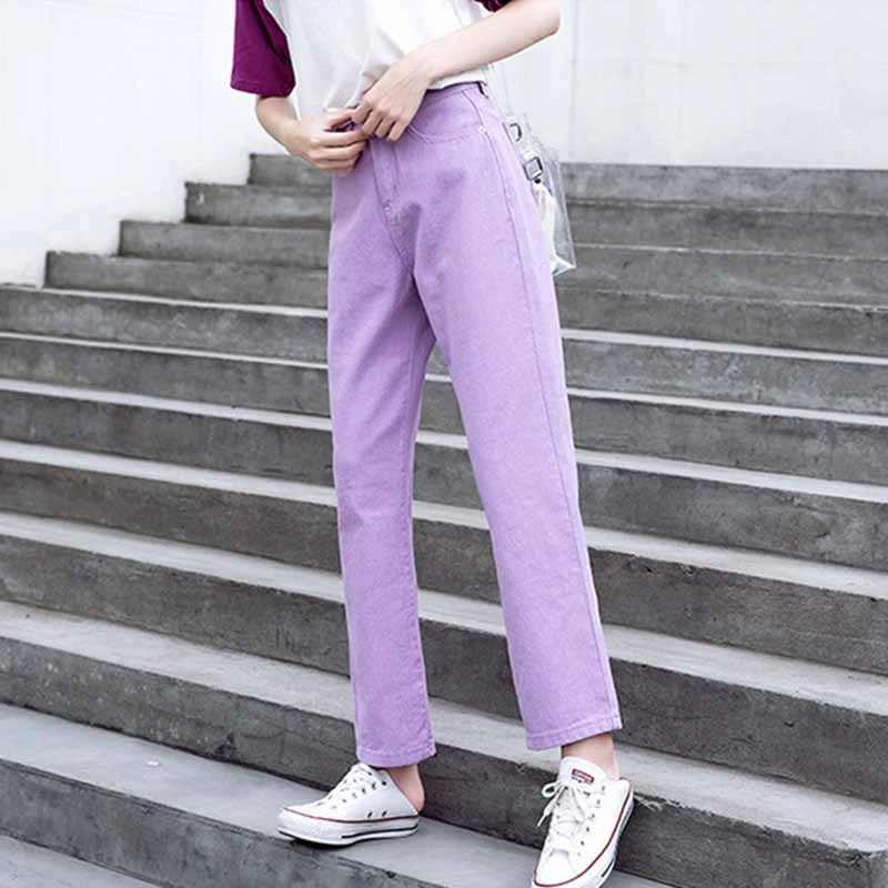 women's plus size purple jeans