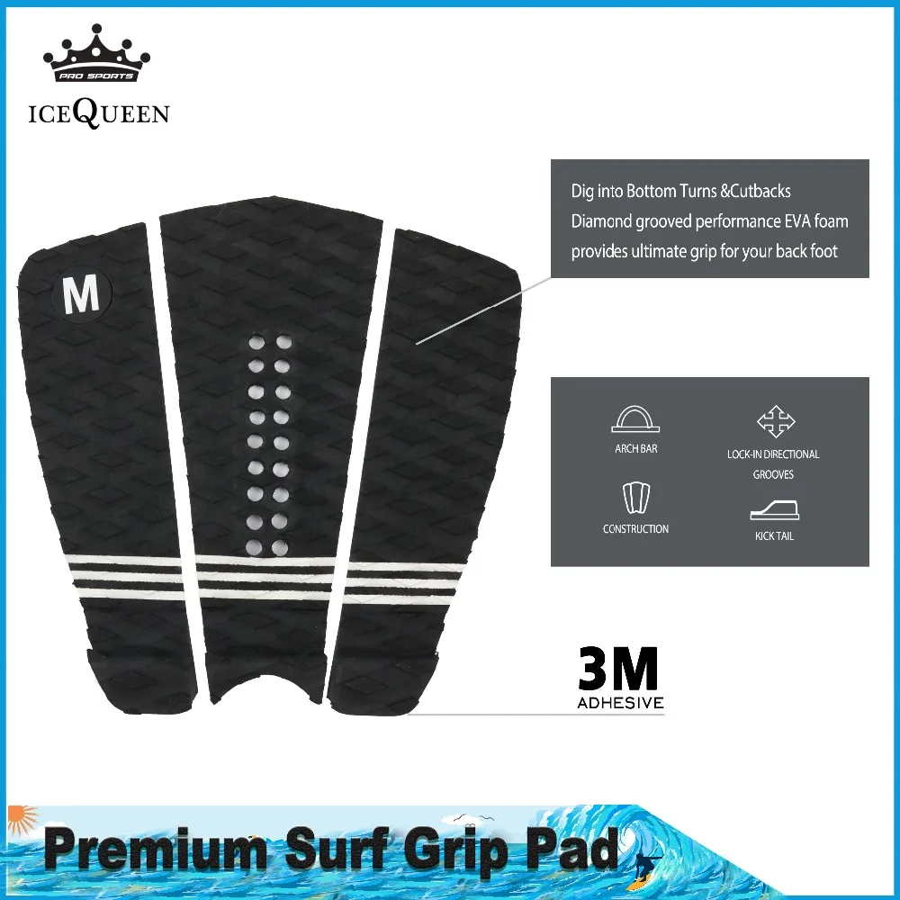 2Pcs Pack Бесплатная доставка Pro для серфинга тяги Pad 1 год гарантии Палуба сцепление