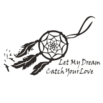 

Wall Sticker Dream Catcher Feather Black Decal Art Decor Mural DIY Decor