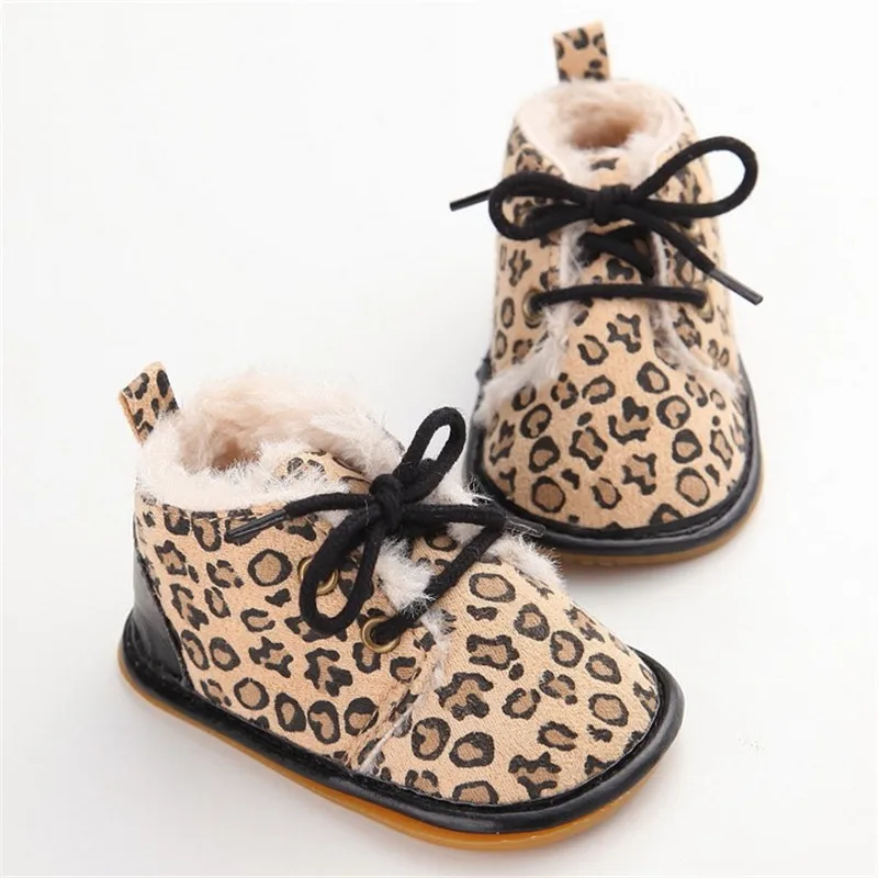 Newborn Bebes Winter Shoes Prewalker InfantT tied Ankle Boots Toddler