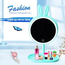 LED Touch Screen Makeup Mirror Professional Vanity Mirror Lamp With LED Lights Health Beauty Adjustable Countertop 180 Rotating