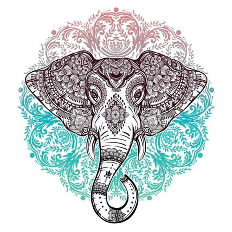 Full SquareRound Drill 5D DIY Diamond Painting Elephant head 3D  Embroidery Cross Stitch Mosaic Home Decor