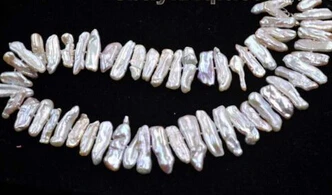 

HOT 003521 GORGEOUS Baroque BiWa pearl necklace