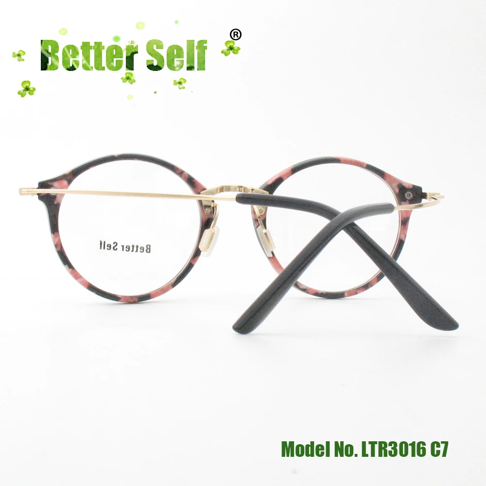 Круглые очки Ретро рамка мужчины могут сделать компьютер Lentes PC Opticos Mujer металлические очки с дужками женщины беттер Селф сток LTR3016