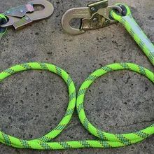 3300 кг позиционирование безопасности веревки высокой высоты операции расположение кабеля страховой веревки с воздушным поводок с буферной резинкой