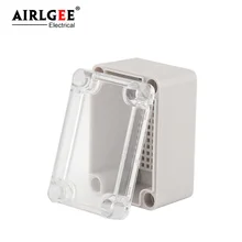 95*65*55 мм Высококачественная наружная водонепроницаемая распределительная коробка пластиковая прозрачная крышка Клеммная коробка кабель непромокаемая герметичная коробка