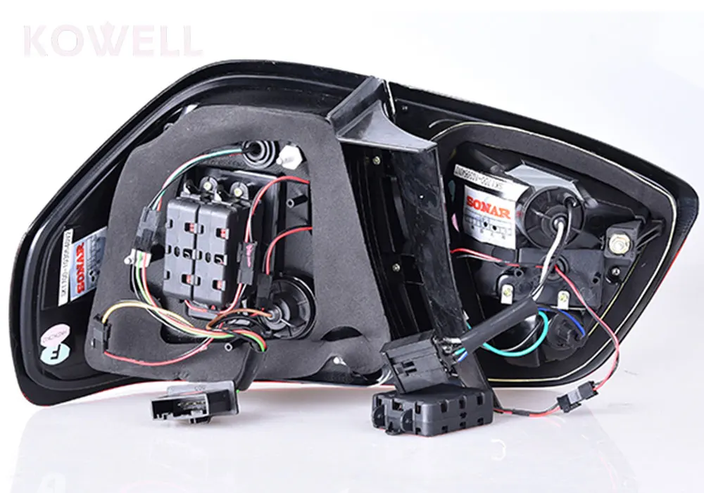 KOWELL для BMW E90 316i 318i 320i 325i 2005 2006-2008 светодиодный Фонарь велосипедный задний фонарь задний багажная лампа крышка drl+ сигнала+ тормоз+ обратный