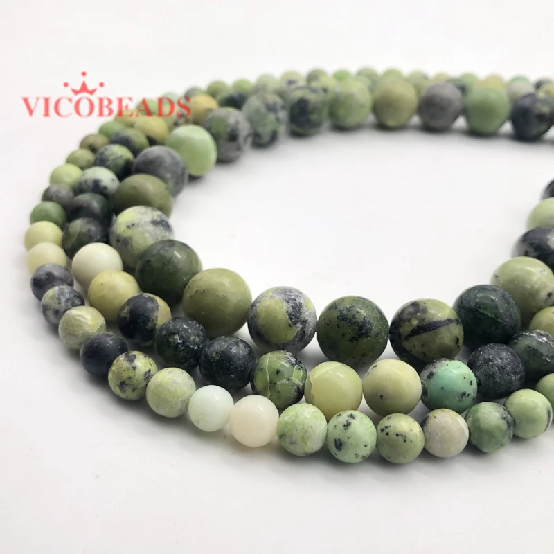 

Natural China Material Chrysoprase Australian Jades Stone Round Loose Beads 6 8 10 MM Pick Size For Jewelry Making