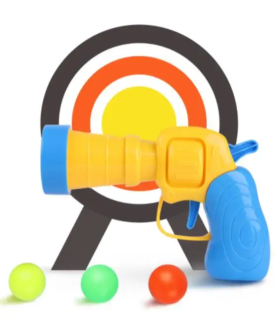 iWish Shooting Toy Elastic Table Tennis Gun Friction Power Kids Child Interest plastic Pistol Sports Hunting Toys For Children 3