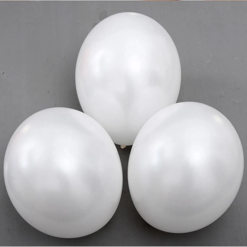 Зеленые воздушные шары, 10 шт./лот, 12 дюймов, 3,2 г, жемчужные латексные воздушные шары, надувные воздушные шары с днем рождения, свадебные украшения, воздушные шары - Цвет: White