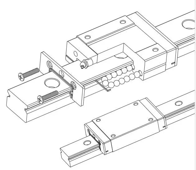 Мини линейной направляющей ST9L/MR9ML/MGN9H/RSR9KN/LU09UL/LWLG9B/SEB(S) AY-N/(S) SELB10