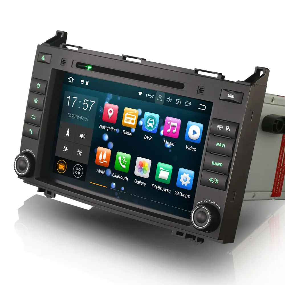 Excellent 8" Android 9.0 OS Car DVD Multimedia GPS Radio for Mercedes-Benz A-Class W169 2005-2012 & B-Class W245 2005-2012 & Vito 2006+ 5