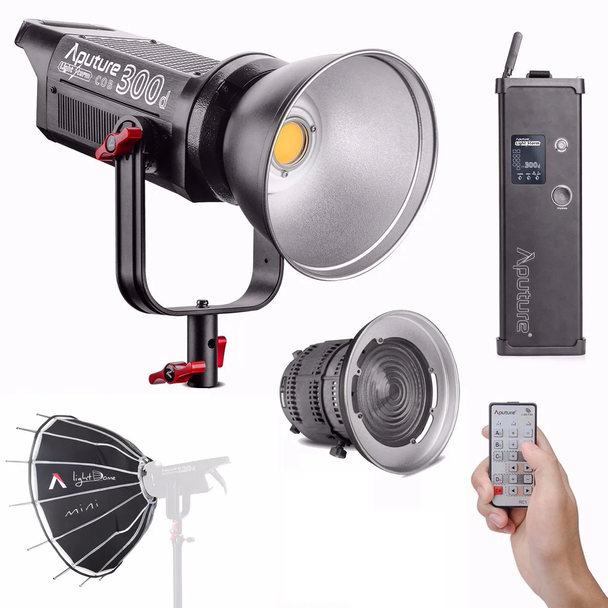 

Aputure COB LS C300D 300D Output 5500K Color Temperature Filming Light Daylight Balanced Led Video Light kit With Fresnel Mount