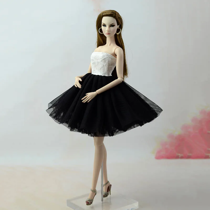 Красное короткое балетное платье для куклы Барби, цельнокроеное вечернее платье, Vestido, Одежда для кукол Барби 1/6, аксессуары для куклы BJD - Цвет: 11