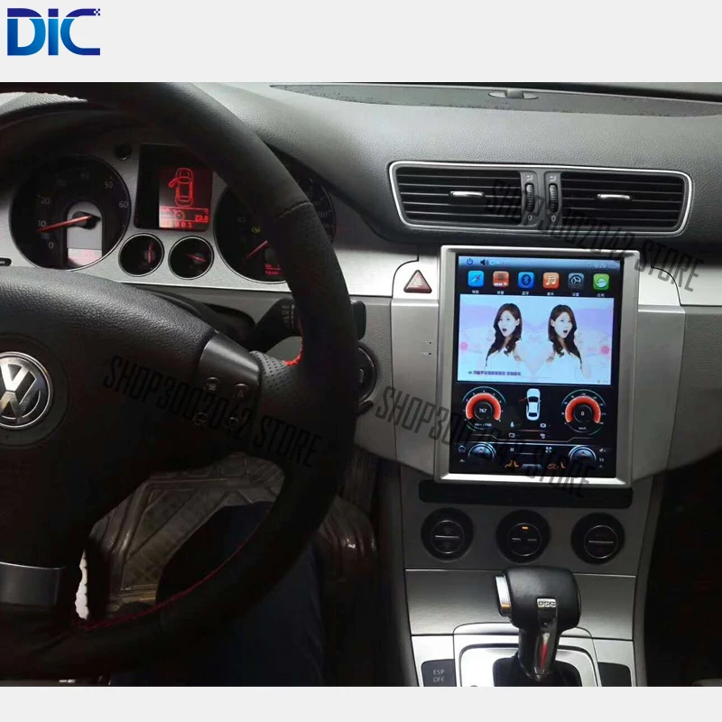 Best DLC Vertical Screen Android system navigation player GPS 10.4 inch 32GB radio bluetooth For Volkswagen Passat CC 2007-2011 2