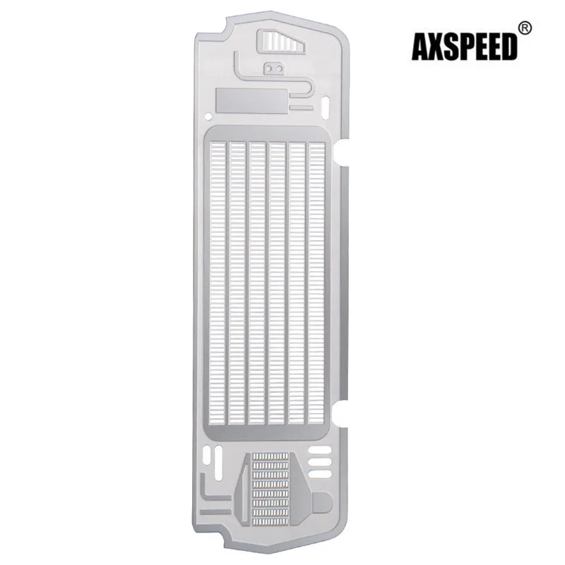 

GRC Metal Simulation Water Tank Grille 0.3mm Water Jug Heat Sink for TRAXXAS TRX-4 BRONCO Medium Water Tank Decoration