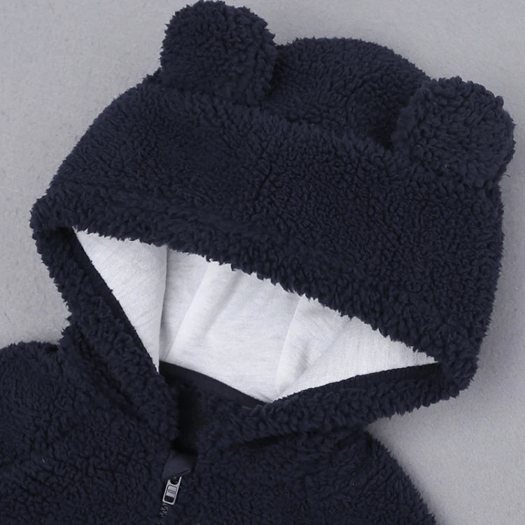 Black baby hooded cartoon cotton outfits long sleeve (3)