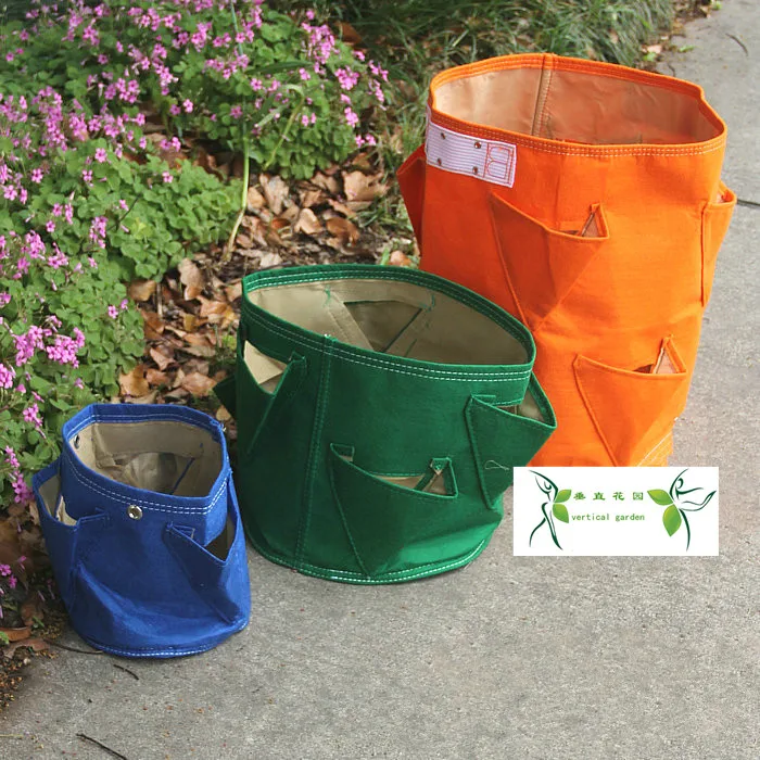 Vertical Garden new fashion 1 piece fabric Strawberry Planting Bag 3