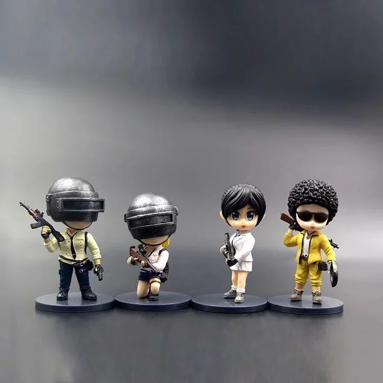  Game PUBG Q Version PVC Figures of Games Collectible Model Toys PUBG Figure Action Playerunknown's