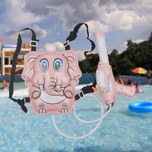Популярный мультяшный Детский рюкзак водный пистолет игрушка детская летняя уличная водяная игрушка водный пистолет пляжные игрушки