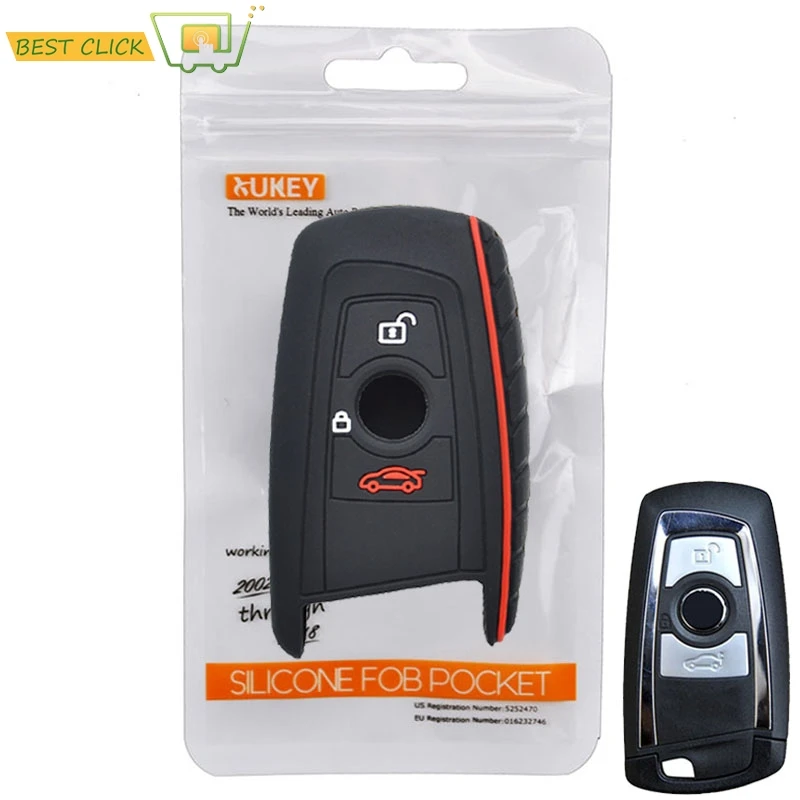 

Misima Silicone Car Key Case For BMW 1 2 3 5 7 Series F10 F20 F30 335 328 535 650 Cover Remote Fob Shell Jacket Sleeve Protector