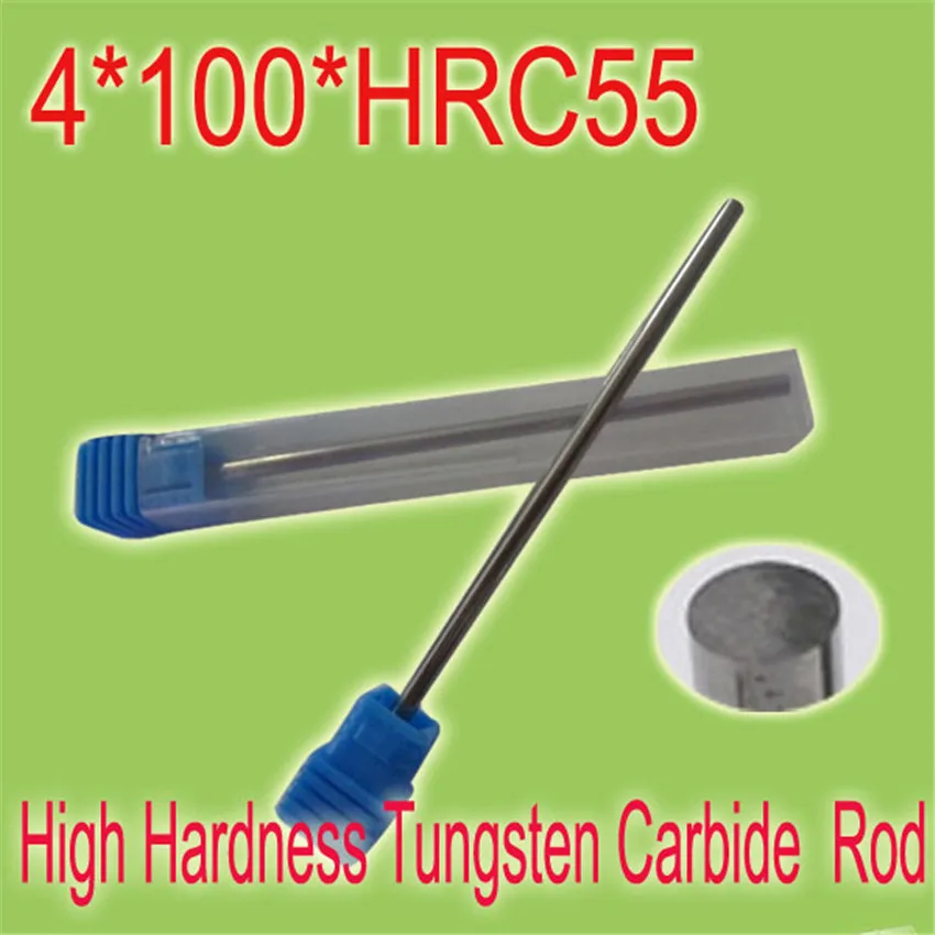 

2pcs 4mm * 100mm HRC55 Cylindrical Tungsten Carbide Rod Grindering Raw Material Free Shipping