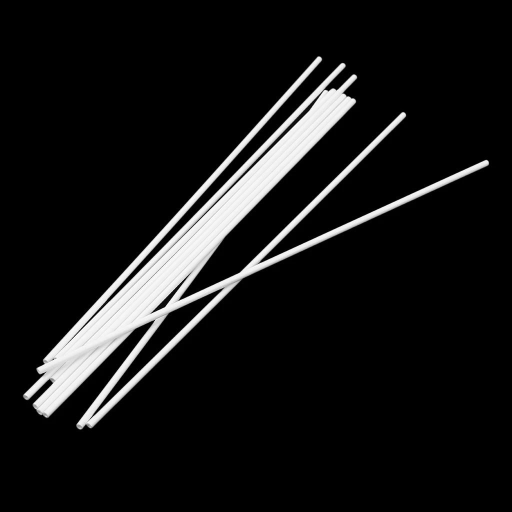 10Pcs 250mm Length ABS Plastic Round Tube Pipe for Architectural Model Making Building DIY Sand Table Model Materials White
