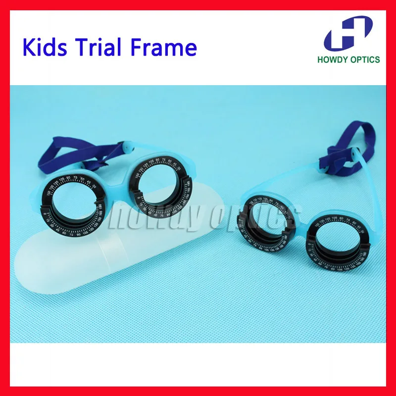 

Kids Comfortable Optical Trial Frame Fixed PD 48 56 For Children Trial Lens Frame Optometry Vision Test Light Weight