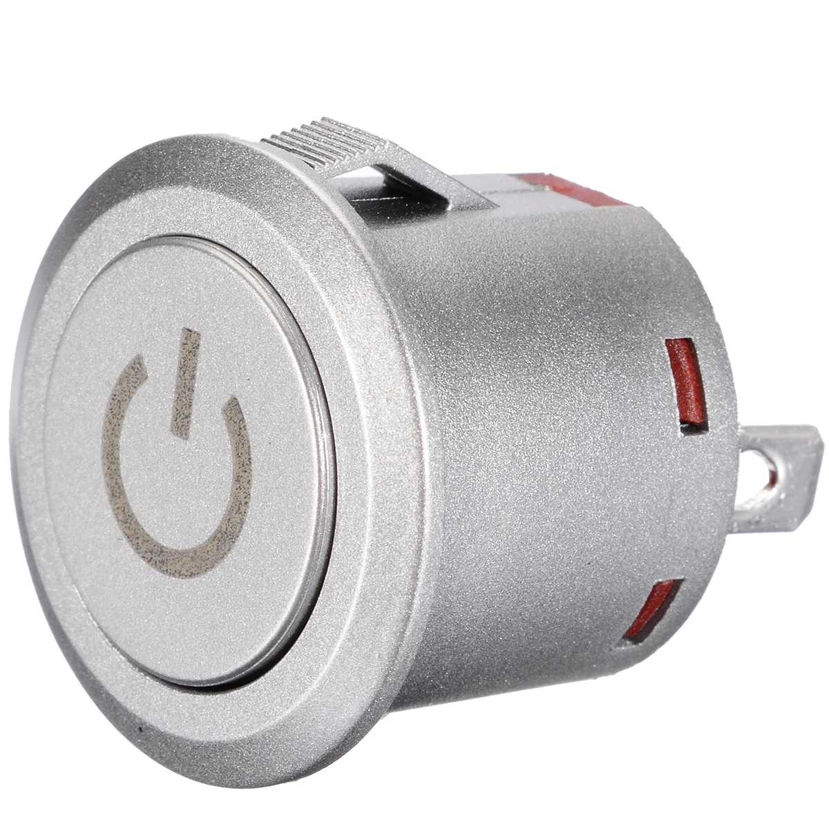 1NO 1NC 12V 22mm Red LED Switch Professional Autolock Power Button Push Button Switches ON/Off Switch Latching