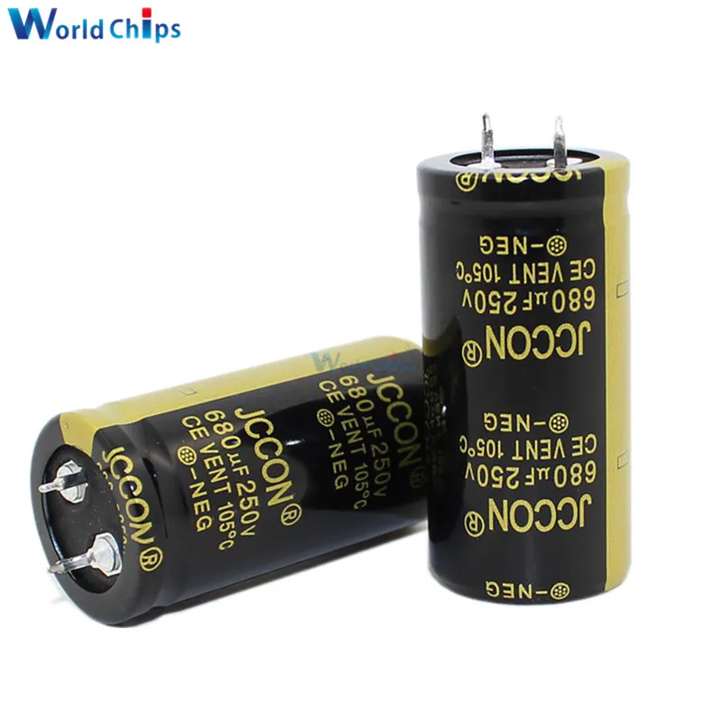 

250V 680uF 25X50mm Aluminum Electrolytic Capacitor High Frequency Low ESR 250V680uF 25*50mm Through Hole Capacitor