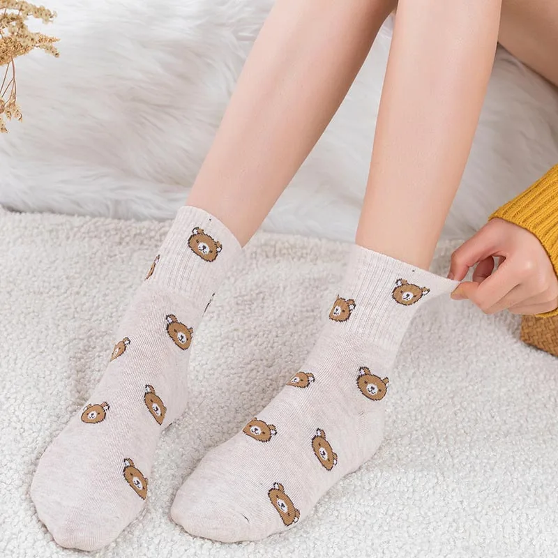 Nouveau-Produit-Automne-Hiver-Harajuku-Beau-Dessin-Anim-Coll-ge-Style-Chaussettes-Femmes-Heureux-Kawaii-Ours(3)