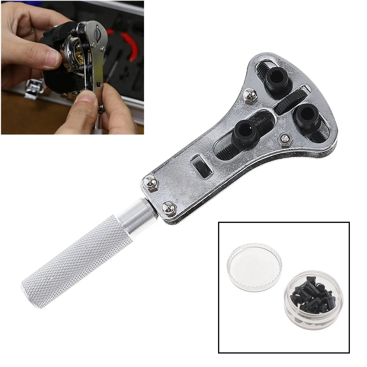 

Professional Three Claw Opener Watches / Clocks Repair Tool with Steel Teeth and Max Opening 37mm for Home / Office Use tools