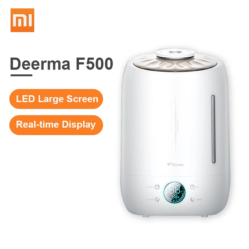 

2019 Original Xiaomi Deerma DEM-F500 Air Humidifier 5L Large Capacity Quiet Aroma Ultrasonic Fog Creator