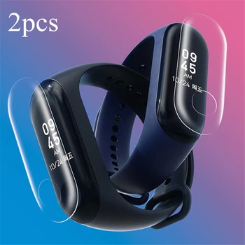 

2PCS Screen Protector For Xiaomi Mi Band 3 Strap Glass Cover Film HD Ultra Thin TPU For Xiaomi Mi Band 3 Bracelet Smart Wristban