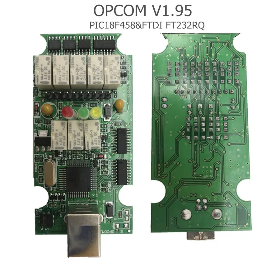 OPCOM V1.99 V1.95 V1.78 V1.79 V1.65 Профессиональный для Opel OBD2 CAN-BUS диагностический сканер PIC18F458 и FTDI OP COM 1,99 1,95