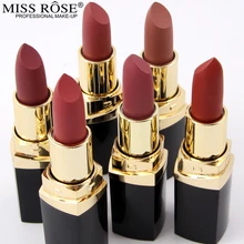 Мисс Роуз Марка 24 цвет Nude Matte Губная помада матовая Velvet Губная помада Красота