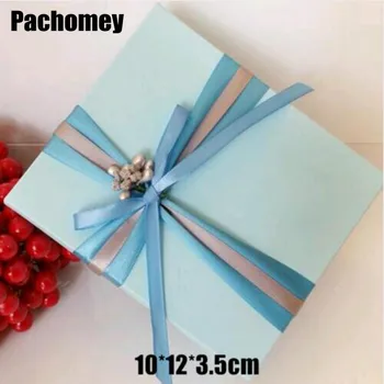 

Special Offer Rushed Caixa Earrings Gift Paper Box 10*12*3.5cm Ribbon Flower Wedding Candy Recyclable Craft Packaging Boxes