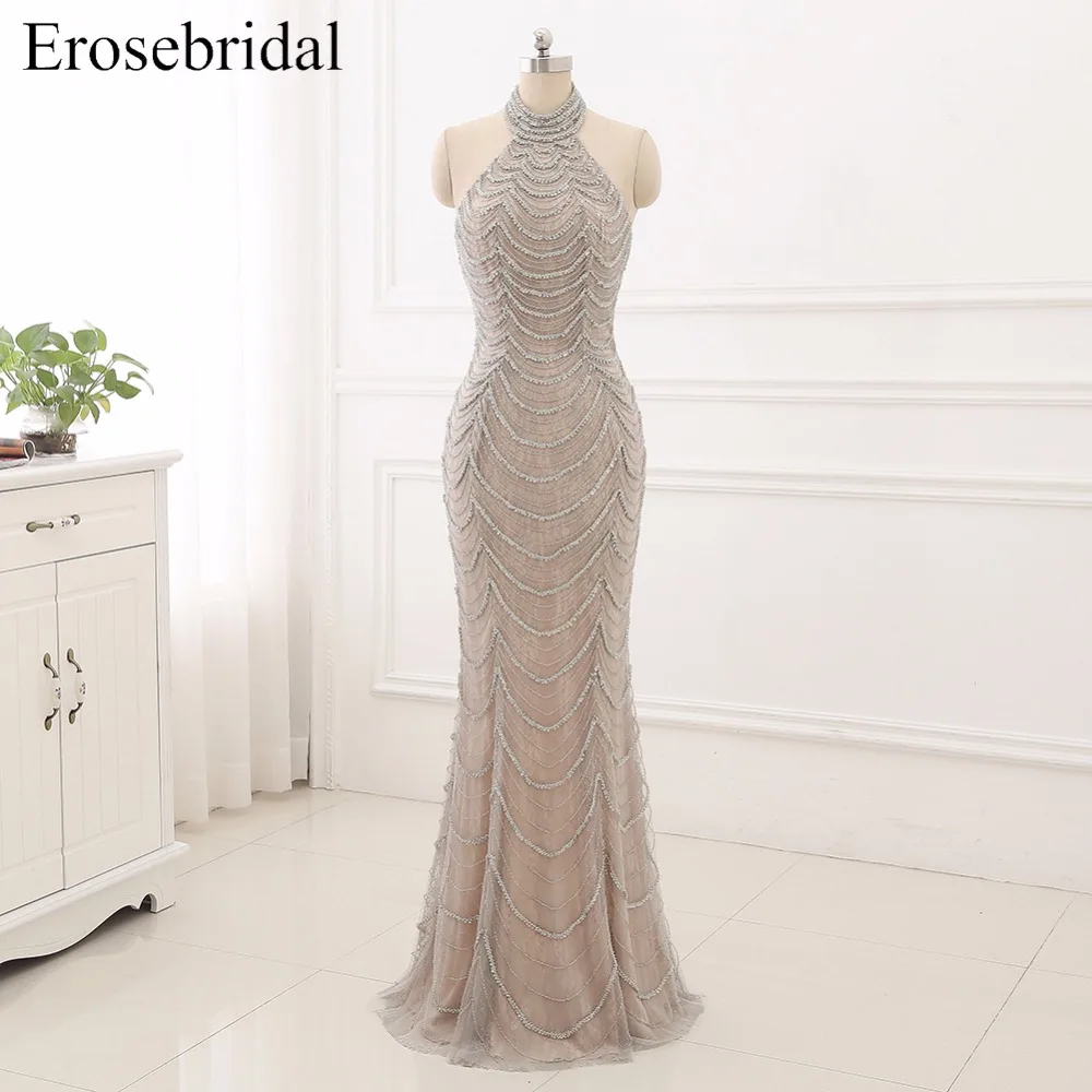 2019 Mermaid Evening Dresses Long Erosebridal Sliver Beading Off The Shoulder Prom Party Gowns Open Back Robe De Soire ZCC03 2019 Mermaid Evening Dresses Long Erosebridal Sliver Beading Off The Shoulder Prom Party Gowns Open Back Robe De Soire ZCC03