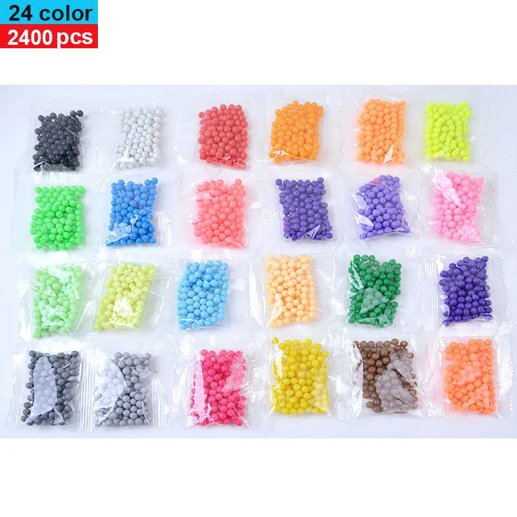 24 цвета 6000 заправка кристаллическая головоломка DIY распылитель воды бисер для игр 3D игрушки ручной работы детские игрушки