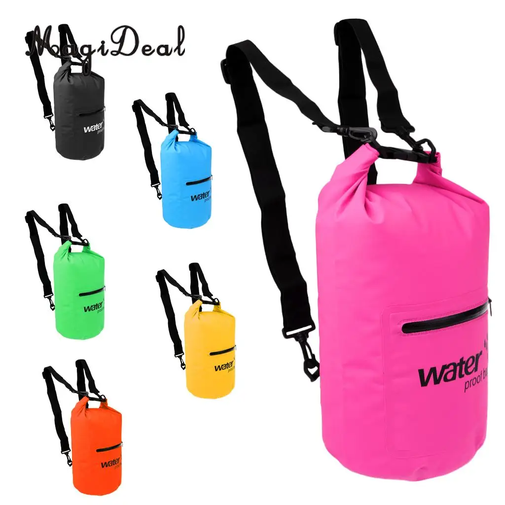 MagiDeal Marine Waterproof Dry Bag Swim Rafting Kayaking Sailing Canoe Backpack 10L  for Camping Fishing Boat Dinghy Accessories